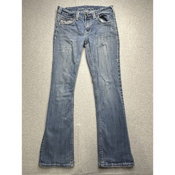 Cowgirl Tuff Jeans Womens 29 Blue Denim Bootcut Cowgirl Western Normcore Ladies* - Picture 8 of 14